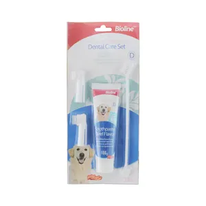 Dog Teeth Cleaning Pet Healthy Toothpaste Toothbrush Set For Dog Improving Oral Hygiene Oral Cleaning Care