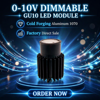 Module LED GU10 dimmable 0-10V pour downlight, moule privé, 20W, certification CE RoHS, vente directe usine Chine, OEM ODM