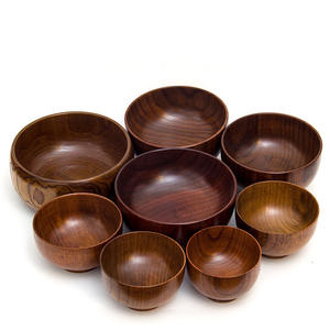 ชามใส่ก๋วยเตี๋ยวทำจากไม้สไตล์ญี่ปุ่นเป็นมิตรกับสิ่งแวดล้อมราเม็งทำจากไม้เนื้อแข็งและชามสลัด - Product Image 2