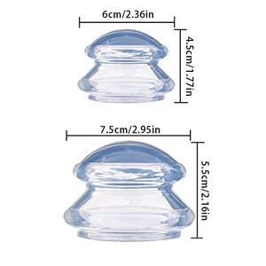 Ventouses faciales en silicone pour massage sous vide, ensemble de ventouses de thérapie pour le visage, <span class=keywords><strong>anti</strong></span>-<span class=keywords><strong>cellulite</strong></span> - Product Image 5
