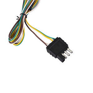 Harnais de câblage de camion de <span class=keywords><strong>remorque</strong></span> plate à 4 voies robuste avec prise de connecteur | Extension de 25 pieds pour lumières et remorquage - Product Image 5