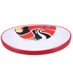 Melamine Dinnerware Set Red Chinese Opera Face Design Durable Daily Use - Product Image 5