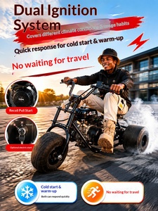 Tricycle tout-terrain à <span class=keywords><strong>moteur</strong></span> essence pour adultes, 3 roues, <span class=keywords><strong>drift</strong></span>, kart de course tout-terrain, plage - Product Image 3