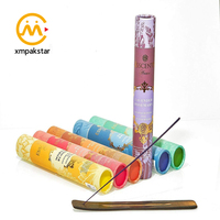 Mini emballage de tube en papier personnalisé petite boîte d'emballage d'encens ronde pour bâton d'encens