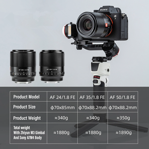 VILTROX Lente De Cámara De 24mm, 35mm, 50mm, 85mm, F1.8, Marco Completo AF, Gran Apertura - Product Image 5