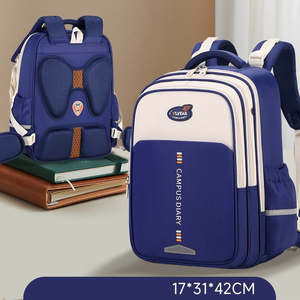 New Simple Fashion Schoolbag Students Light Large Capacity Easy to Receive Load Reduction Quality Backpack - Product Image 3