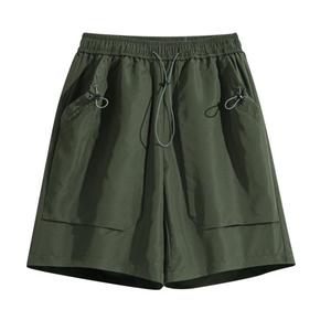 Pantalones Cortos Cargo de Punto a Cuadros Digitales para Verano, Transpirables, Ligeros, de Secado Rápido, Cómodos, Informales, para Trabajo, OEM, para Hombre - Product Image 4