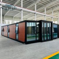 Maisons mobiles pliantes chinoises de 40 pieds, maisons préfabriquées de luxe sur remorque, maisons conteneurs extensibles en gros à vendre