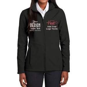 2025 Veste Soft Shell L901 personnalisée pour femmes Taille XL avec broderie et paillettes personnalisées Ajoutez votre propre logo et textes - Product Image 1