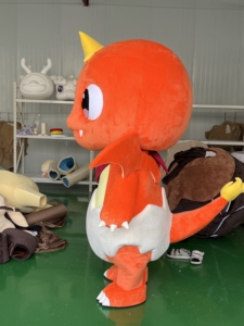 Chama Dinossauro Mascote Unisex <span class=keywords><strong>Mascot</strong></span> Costume Carnaval para Cosplay e Festa Cartoon Costume Espuma Esculpida Mascotes Dos Desenhos Animados - Product Image 3