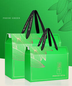 Boîte d'emballage ondulé en papier avec poignée, grande boîte en papier pour Zongzi le bateau du <span class=keywords><strong>Dragon</strong></span>, festival, bière, 1 pièce - Product Image 4