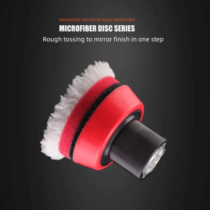 SPTA Lot de 5 tampons de finition en éponge T20 de 2 pouces pour polissage et cirage, pour polisseuse de voiture à double <span class=keywords><strong>action</strong></span>, élimine les rayures fines, lavable - Product Image 4