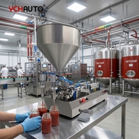 Machine de remplissage durable à double buse pour sachets de sauce, miel, pâte de tomate, ketchup et mayonnaise