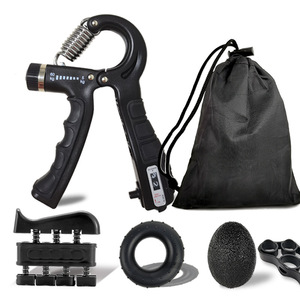 Forearm Exerciser with Counter 5 PCS Ring Hand Grip Trainer for Muscle Building Grip <b>Strength</b> Trainer Set - Product Image 3