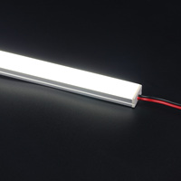 Profilé en aluminium pour éclairage linéaire LED extérieur, canal d'éclairage LED pour marches, terrasses et éclairage de bordure encastré