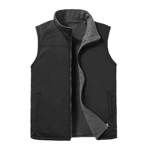 Chaleco de Pana de Doble Cara para Hombre 2025, Chaqueta sin Mangas Informal para Otoño e Invierno, Cálida, con Cremallera, Ecológica, Cortavientos, Mediana - Product Image 4