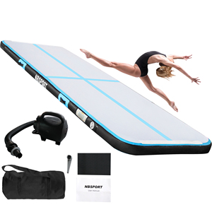 Piste d'air gonflable pour gymnastique et tumbling sportif, avec rouleau en mousse - Product Image 5