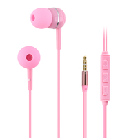 LINX 4 warna Jack 3.5mm 1.2m mendukung OEM Multi Warna kualitas tinggi Earpiece in Ear Earphone produsen