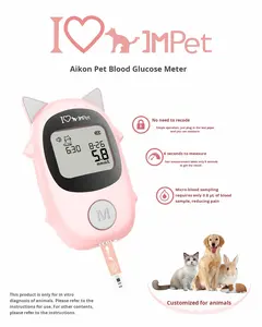 고양이와 개를 위한 6초 빠른 검사 및 0.8L 샘플 크기의 반려동물 혈당 측정기-공장 직판 - Product Image 5