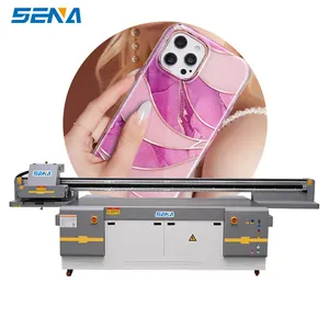 SENA 2513 Hochgeschwindigkeit A0 A3 Größe UV großformat Tintenstrahl-UV-Flatbed-Drucker für Leder-PVC-Ficheln Holz-Telefongehäuse