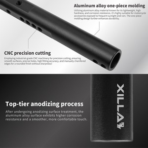 Vente chaude Premium Xilla Moto Noir Guidon En Alliage D'aluminium Cossbar Pour Vespa Sprint Primavera - Product Image 5