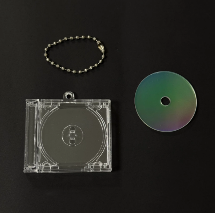 Custodia per CD + Catena con Perline + Disco Laser Semplice