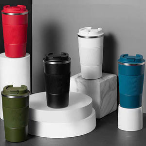 Mug à café réutilisable Buck de 500 ml en acier inoxydable 304, bouteille d'eau de sport, gobelet isotherme à double paroi, tasse personnalisée avec logo - Product Image 1