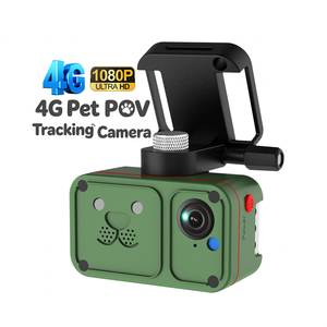 Collier intelligent pour animaux de compagnie avec caméra 4G LTE GPS, traceur anti-perte, audio bidirectionnel 1080HD, étanche IP66, caméra de sécurité pour suivi POV des animaux - Product Image 1