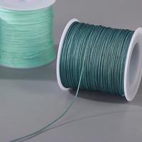 Fil de jade en nylon tressé de 0,8 mm, 50 mètres/rouleau, pour la fabrication de bijoux DIY, nœuds chinois, colliers et bracelets