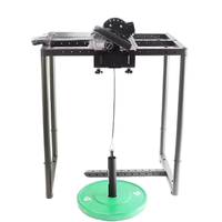 Système de poulie à poignée rotative en acier à résistance réglable pour l'entraînement au bras de fer, capacité 150 kg, durable, entraîneur de gym intégré