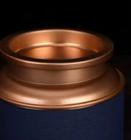 Boîte à thé en métal hermétique de qualité alimentaire avec logo personnalisable, adaptée au thé noir, au thé vert et au thé à la peau de mandarine.