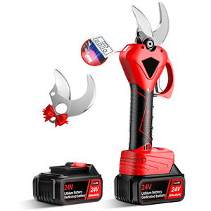 24V 무선 리튬 배터리 가지 치기 가위 휴대용 전기 정원 도구 충전식 가지 과일 나무 가지 치기 가위 - Product Image 1