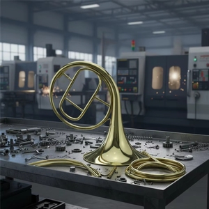 Cor français 5 clés <span class=keywords><strong>en</strong></span> A/D/E/F/G, finition laquée or, étui <span class=keywords><strong>en</strong></span> toile, prêt à l'emploi, <span class=keywords><strong>en</strong></span> vente - Product Image 2