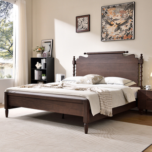 Modern Chinese Solid Wood <b>Bed</b> Frame <b>With</b> <b>Storage</b> and King Size Bedroom Furniture Zy880 Minimalist Design and Modern Look E - Product Image 5