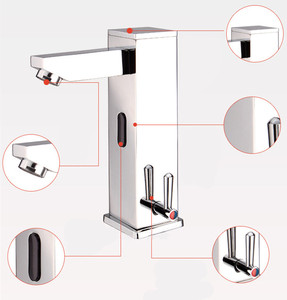 Salle de bains eau chaude et froide capteur <span class=keywords><strong>mitigeur</strong></span> <span class=keywords><strong>infrarouge</strong></span> Induction automatique sans contact bassin robinet usine - Product Image 6