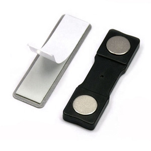 Chất Lượng Cao Từ Tên Huy Hiệu Chủ Sở Hữu Với Thép Tấm Trở Lại Trống Dính Huy Hiệu Với 2 Mạnh Mẽ Nam Châm - Product Image 2