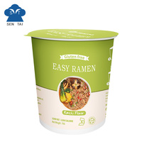 Saveur Kimchi Soupe instantanée aux nouilles Ramen Soupe coréenne Nouilles instantanées en tasse