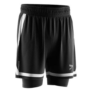 กางเกงบาสเก็ตบอลสองชั้น ป้องกันการเสียดสี ชั้นตาข่ายด้านนอก ช่วยระบายความชื้น ไม่ต้องใช้กางเกงชั้นในเพิ่มเติม - Product Image 5