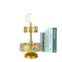 Décoration de la maison gratuite étiquetage exclusif transfrontalier fer Art présentoir multicouche gravé creux TEM gâteau ornement métal