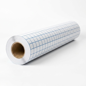 Film de transfert vinyle transparent à grille carrée rouge, facile à décoller, sans résidu, idéal <span class=keywords><strong>pour</strong></span> débutants, <span class=keywords><strong>pour</strong></span> <span class=keywords><strong>Cricut</strong></span> <span class=keywords><strong>Maker</strong></span>, gobelets et verres - Product Image 4