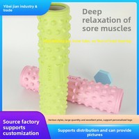 Rouleau de massage en mousse EVA solide personnalisé, modèle Langya Stick Yoga Column Fitness Crescent, pour relaxation musculaire, club, modèle 652, logo personnalisé