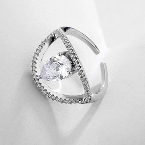 Bague RAKOL RP2246 en zircon plaqué or brillant de luxe pour mariage, bijoux fins - Product Image 5