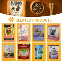 Sachets personnalisés en aluminium et plastique à fermeture éclair pour aliments pour animaux de compagnie, friandises pour chiens et chats, aliments secs, emballage sécurisé à fermeture hermétique