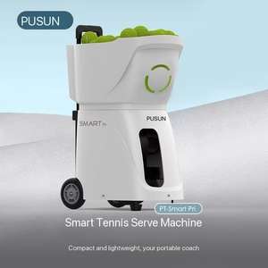 Pusun PT-Smart Pro Professionele Tennis Serve Machine - Ultralicht, Duurzaam ABS Metaal, Capaciteit 100+ Ballen, Trainingsmateriaal - Product Image 5