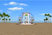 Dôme géodésique transparent à 360 degrés, maison à bulles, imperméable, résistant aux UV, cabine de glamping, maison en dôme en polycarbonate