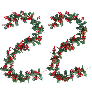 Simulación de Piñas de Pino Navideñas, Hojas de Navidad, Decoración de Ambiente, Decoración de Interiores - Product Image 5