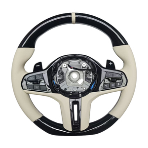 Volante de Cuero Liso de Alta Calidad en Negro Piano para BMW G20 G30 G01 Serie 3 Serie 5 - Product Image 1