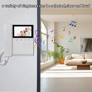 Sistema de <span class=keywords><strong>Videoportero</strong></span> con Pantalla LCD Transparente de <span class=keywords><strong>4</strong></span>.3 Pulgadas, Visión Nocturna IR, Kits de Monitor y Cámara para Casa o Villa - Product Image 4