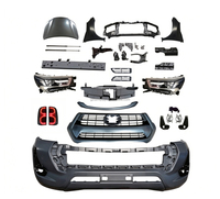 Kit de carrosserie de conversion Facelift pour Toyota Hilux Vigo 05-15, mise à niveau vers le style Revo : pare-chocs avant, phares, feux arrière, capot moteur