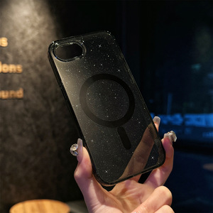 Frontière commerce extérieur luxe pour Apple 16e étui de téléphone portable nouvelle poignée de protection transparente à paillettes 16e imprimé léopard - Product Image 2